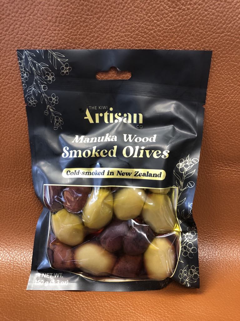 Kiwi Artisan Manuka Smoked Olives 150gm