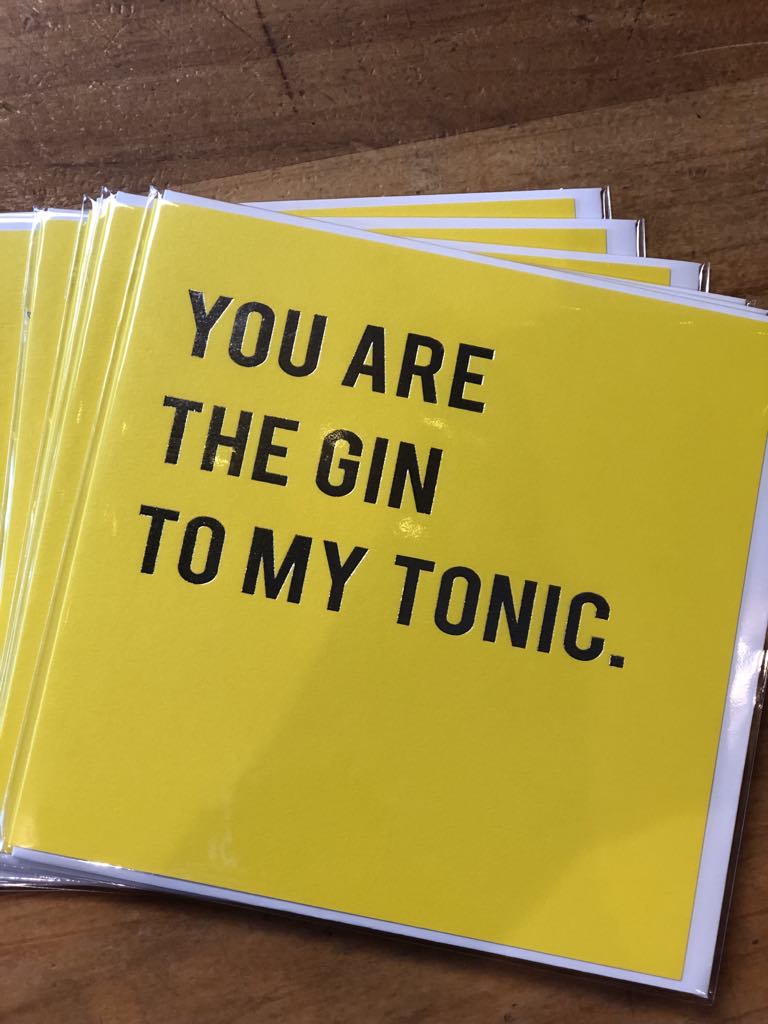 Gin To My Tonic Gift Card